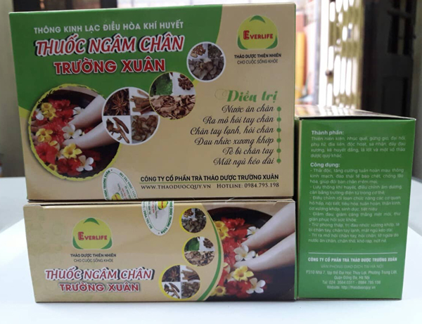 thuốc ng&acirc;m ch&acirc;n trường xu&acirc;n
